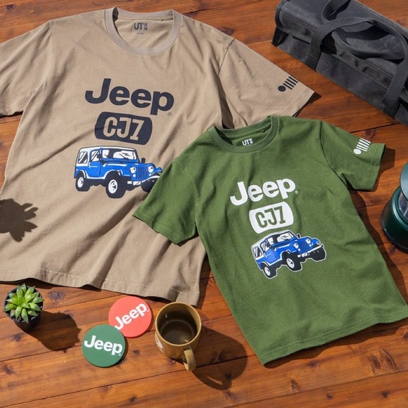 Jeep uniqlo green size 13 t-shirt - Picture 1 of 3